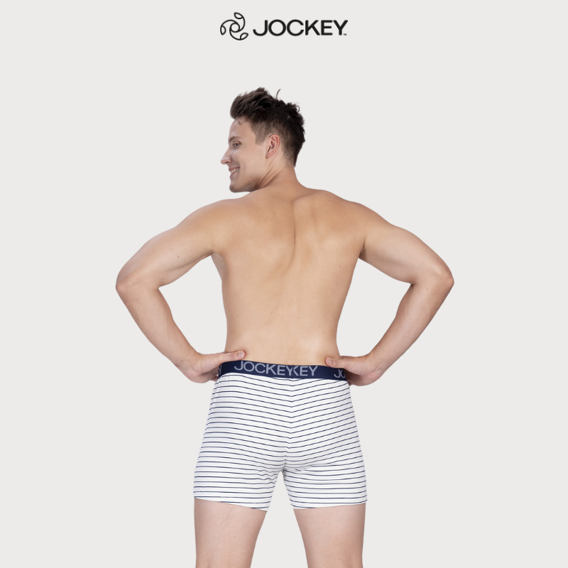 Quần Lót Nam Jockey Dáng Knit Boxer Cotton 4C, Thoáng Khí, Hút Ẩm Tốt - J1168