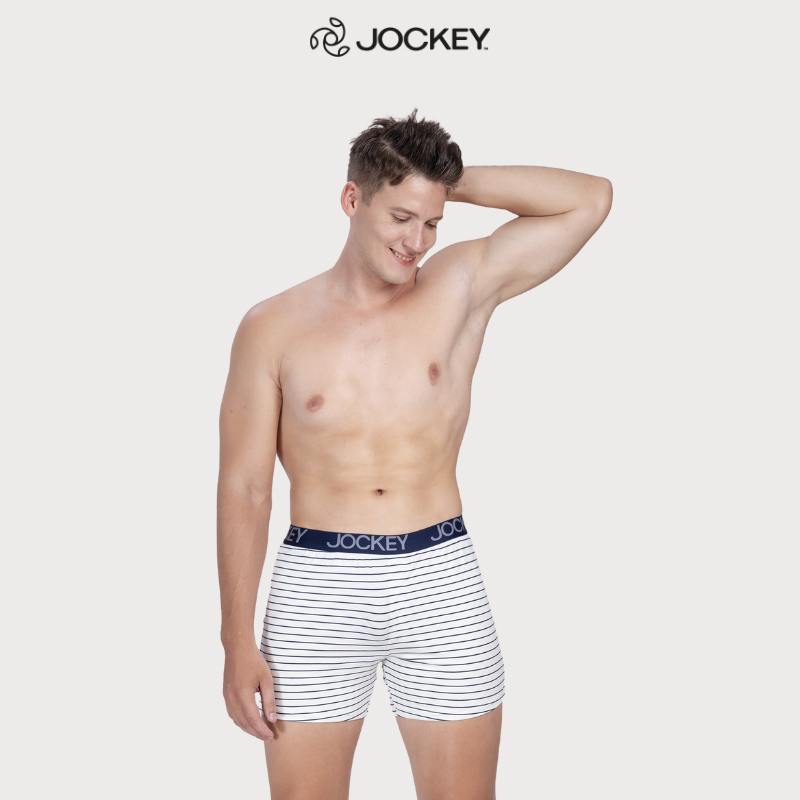 Quần Lót Nam Jockey Dáng Knit Boxer Cotton 4C, Thoáng Khí, Hút Ẩm Tốt - J1168