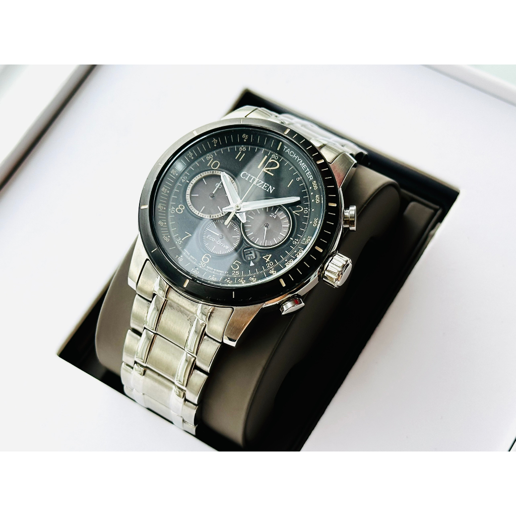 Đồng hồ nam dây thép Citizen Eco Drive Brycen Chronograph CA4358-58E