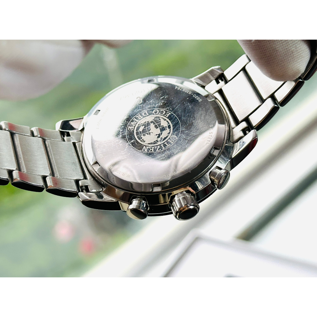 Đồng hồ nam dây thép Citizen Eco Drive Brycen Chronograph CA4358-58E