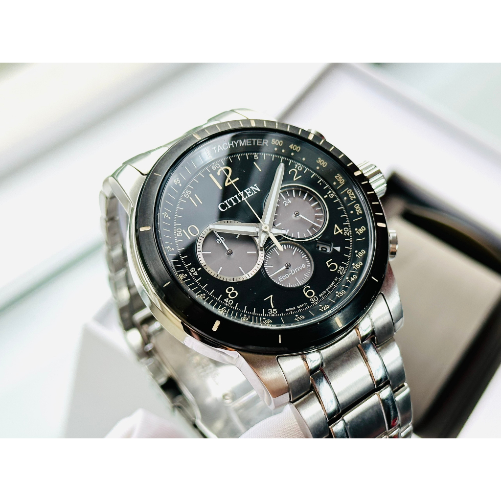 Đồng hồ nam dây thép Citizen Eco Drive Brycen Chronograph CA4358-58E