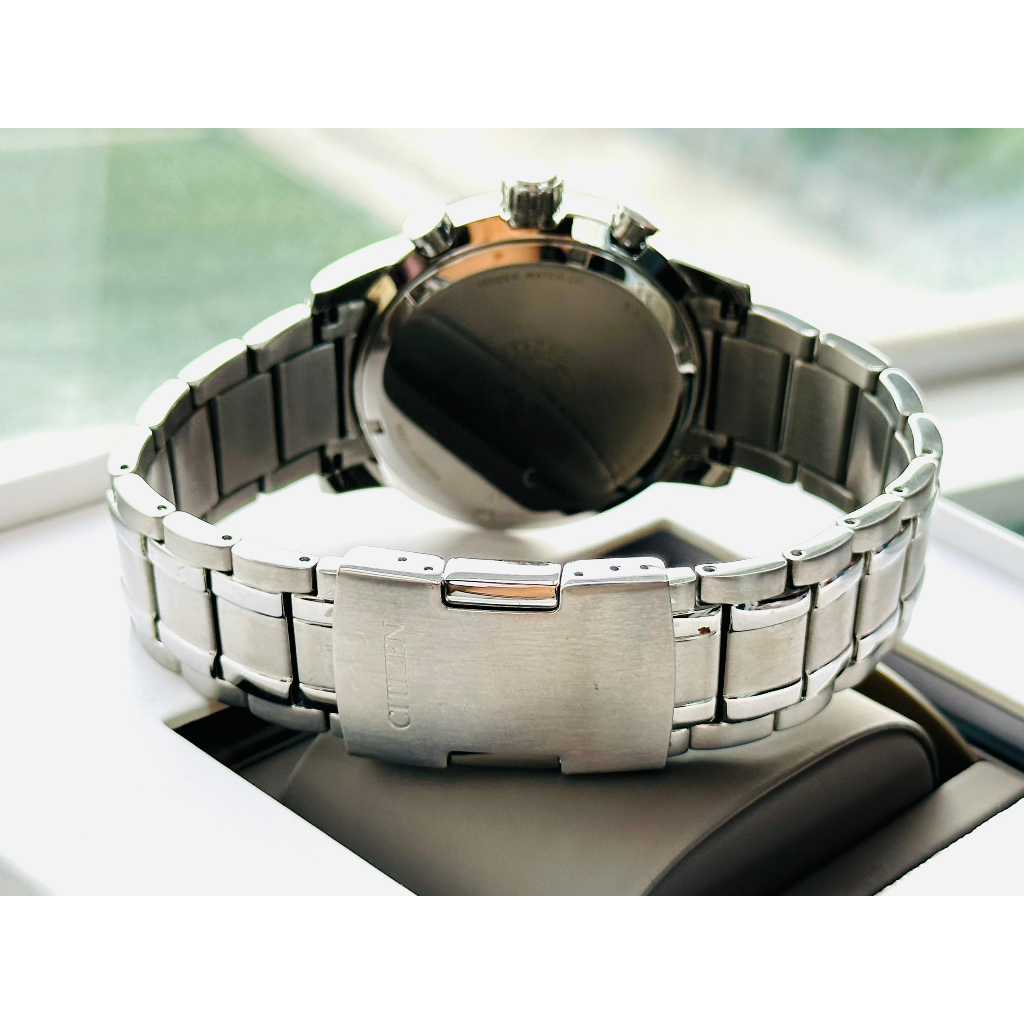 Đồng hồ nam dây thép Citizen Eco Drive Brycen Chronograph CA4358-58E