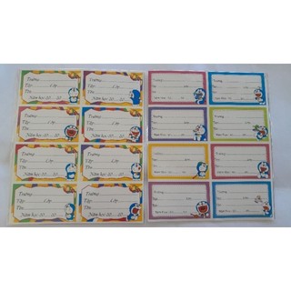 Set 40 nhãn vở có keo dán sẵn