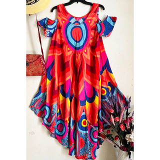 {2hand}  Đầm Thổ Cẩm-boho