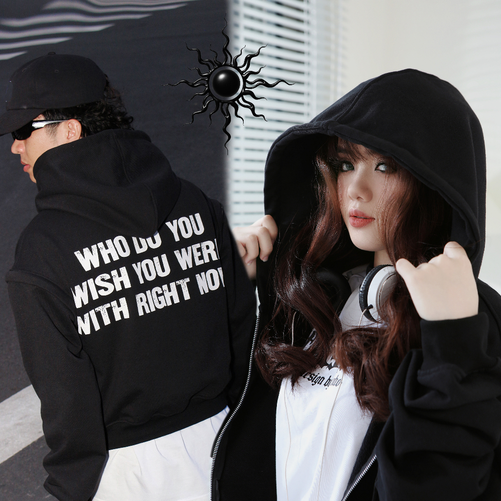 Áo hoodie WHO CONCEPT, hoodie boxy 3zipper