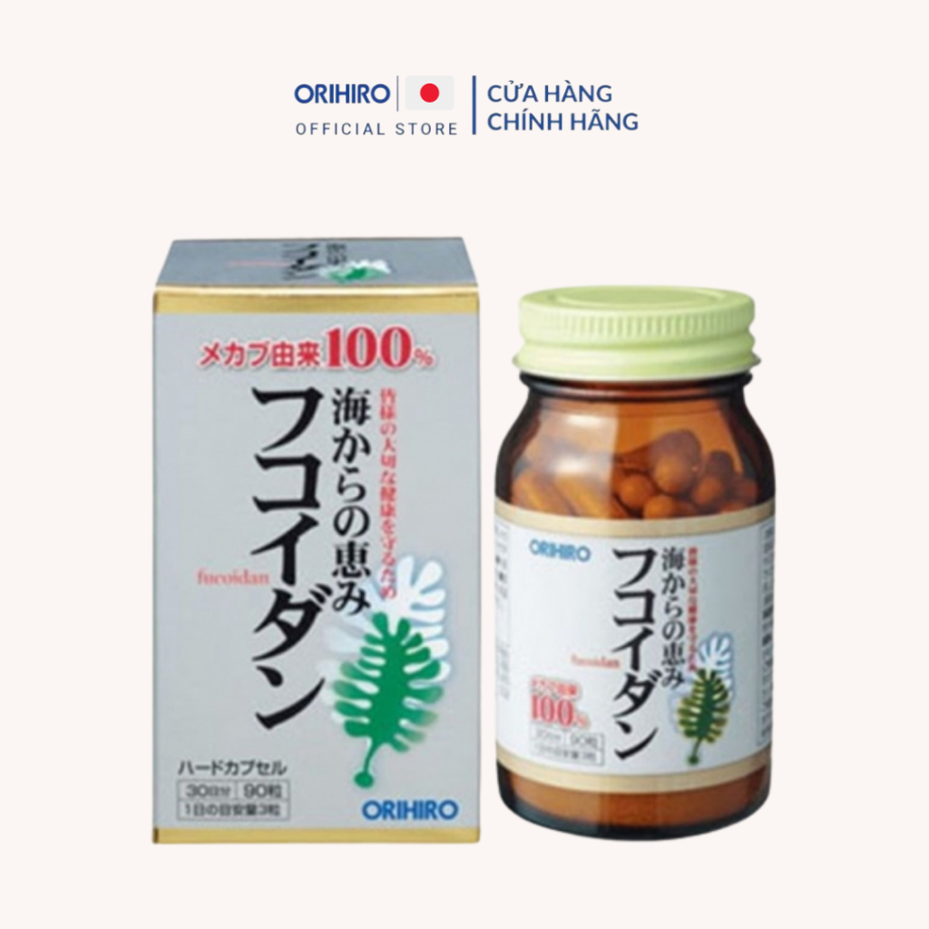 Tảo Fucoidan Orihiro 90 viên viên nhỏ dễ uống