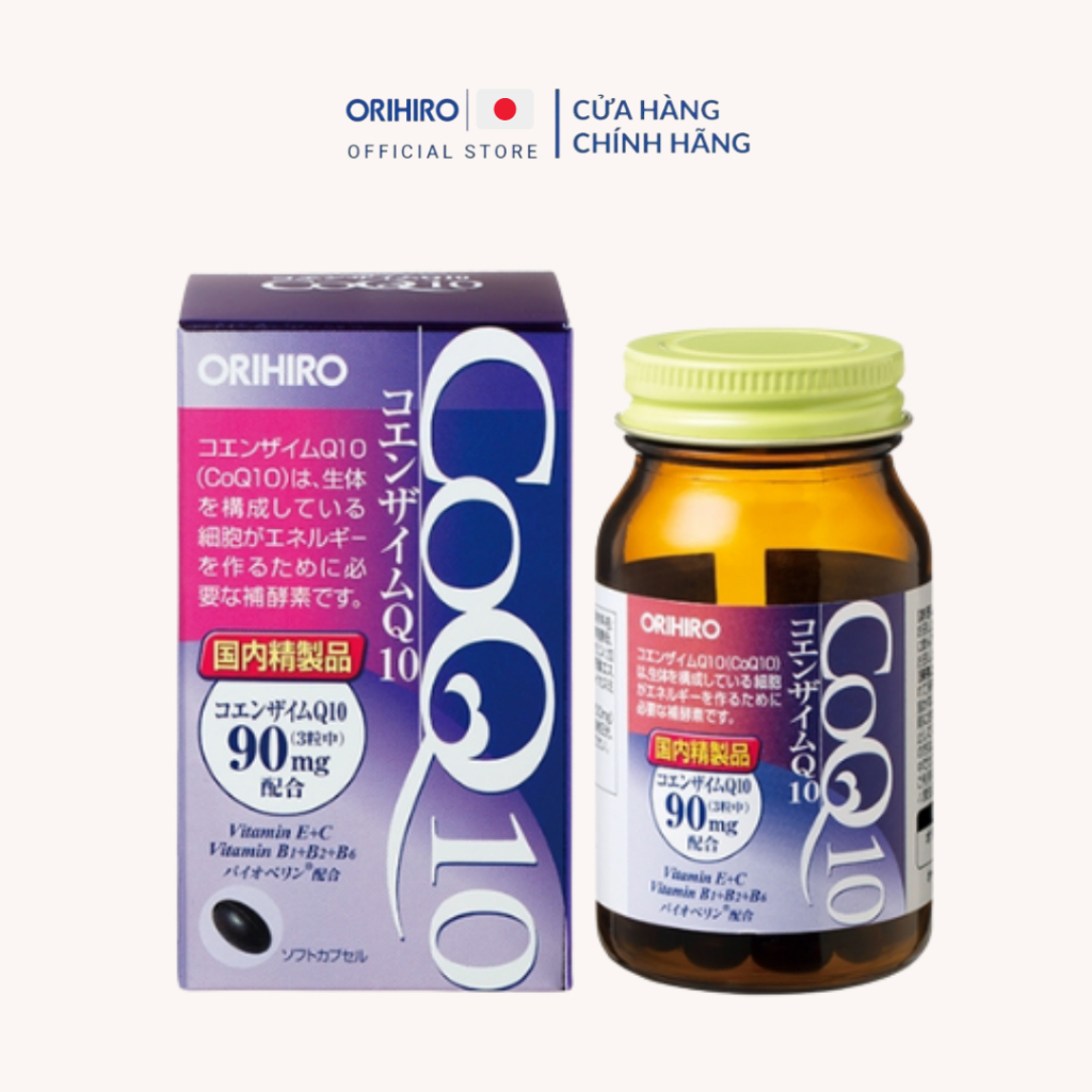 Viên uống hỗ trợ tim mạch Coenzyme Q10 Orihiro 90 viên