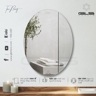 𝐒𝟎𝟎𝐄𝟏𝟎 gương gls mirror hình elip mài bóng cạnh 450x600.