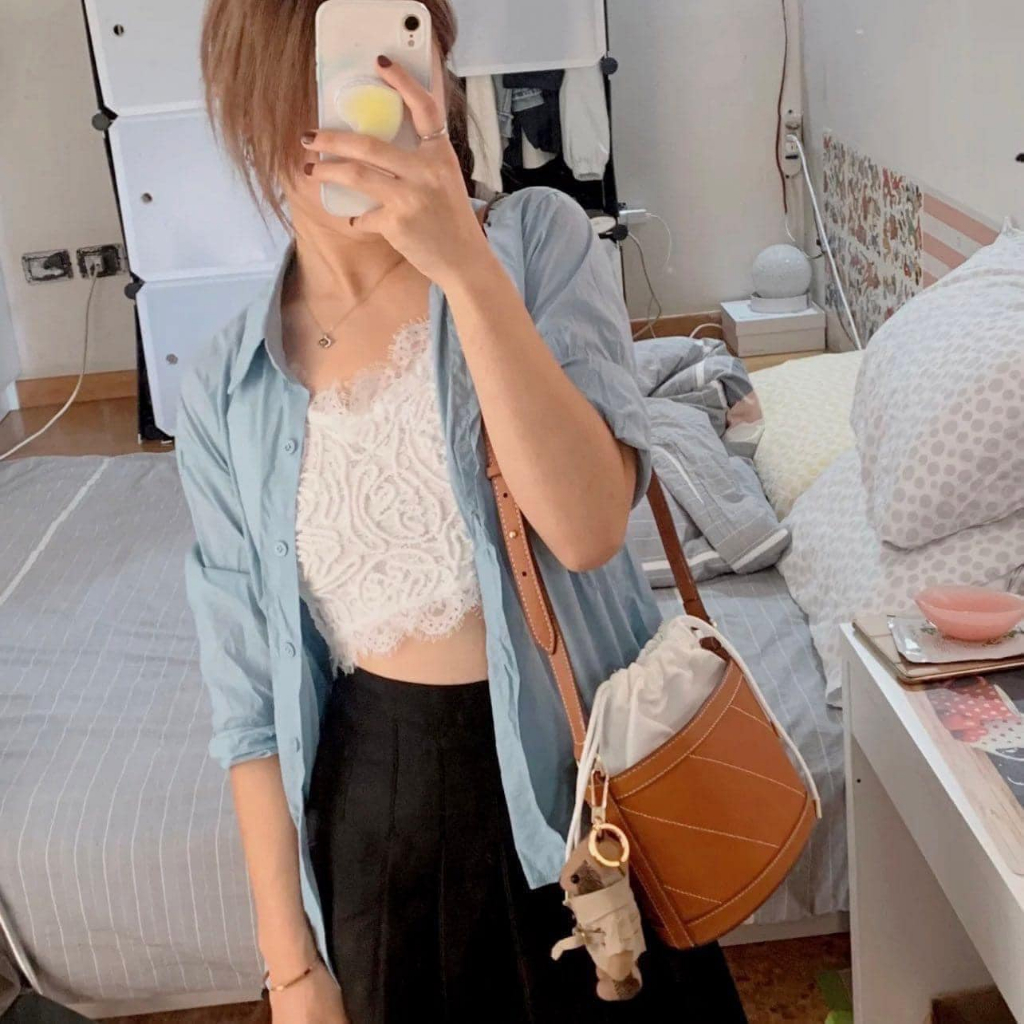 Túi Gift Estee Bucket Nâu