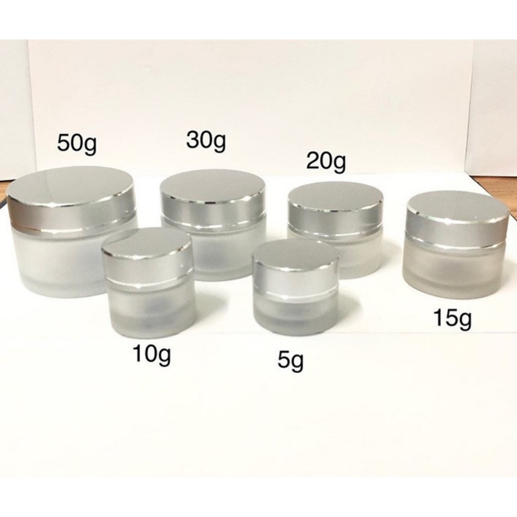 Hũ chiết mỹ phẩm 20g 30g 20ml 30ml, hũ thủy tinh, hũ chiết kem, hũ đựng kem du lịch