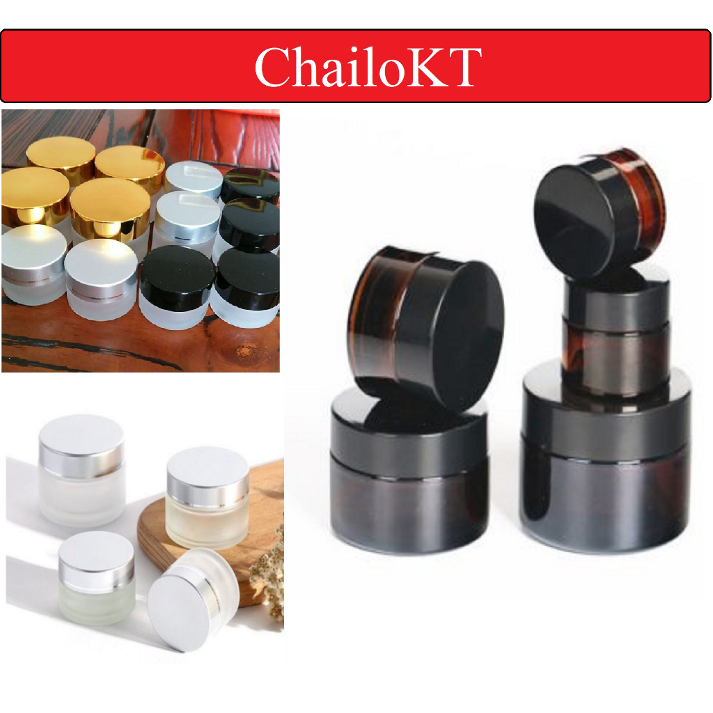 Hũ chiết mỹ phẩm 20g 30g 20ml 30ml, hũ thủy tinh, hũ chiết kem, hũ đựng kem du lịch