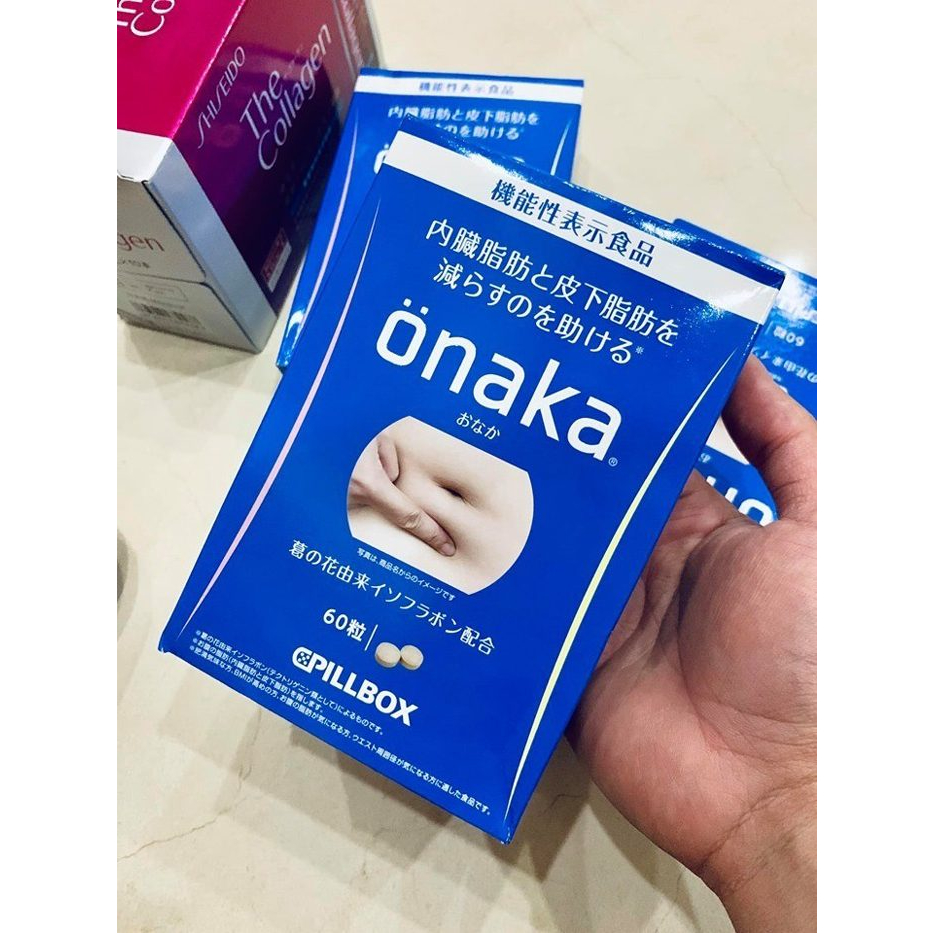 Viên Uống Giảm Mỡ Bụng Onaka Pillbox Nhật Bản 60 viên Date 6 2025