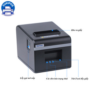 Máy in hóa đơn khổ 80 Xprinter XP-N160II USB/USB+WIFI In trên máy tính và điện thoại