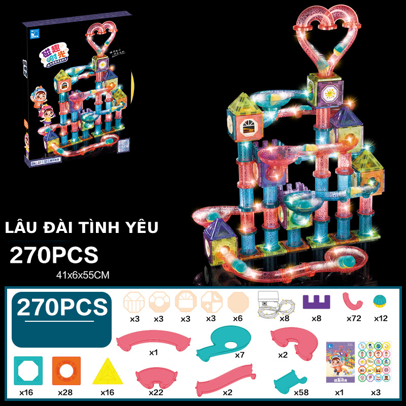 Đồ chơi xếp hình 3d bóng ma thuật từ tính EASYKIDS giáo dục sớm tăng khả năng thông minh