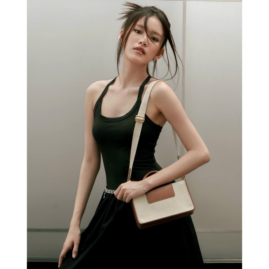 Túi xách CNK tote ITZY vải Canvas phối da siêu đẹp hàng xuất dư #TX056