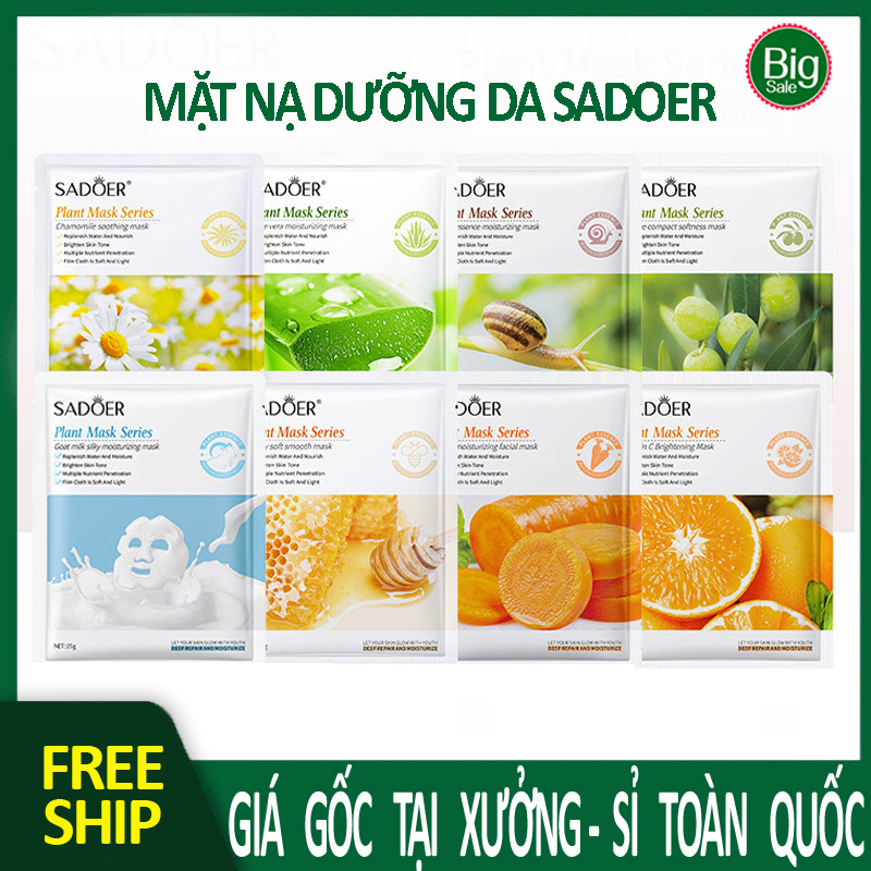 SET 10 Mặt Nạ Giấy cấp ẩm, dưỡng da, mặt nạ dưỡng da Sadoer   BIGSALEMART  S1-10