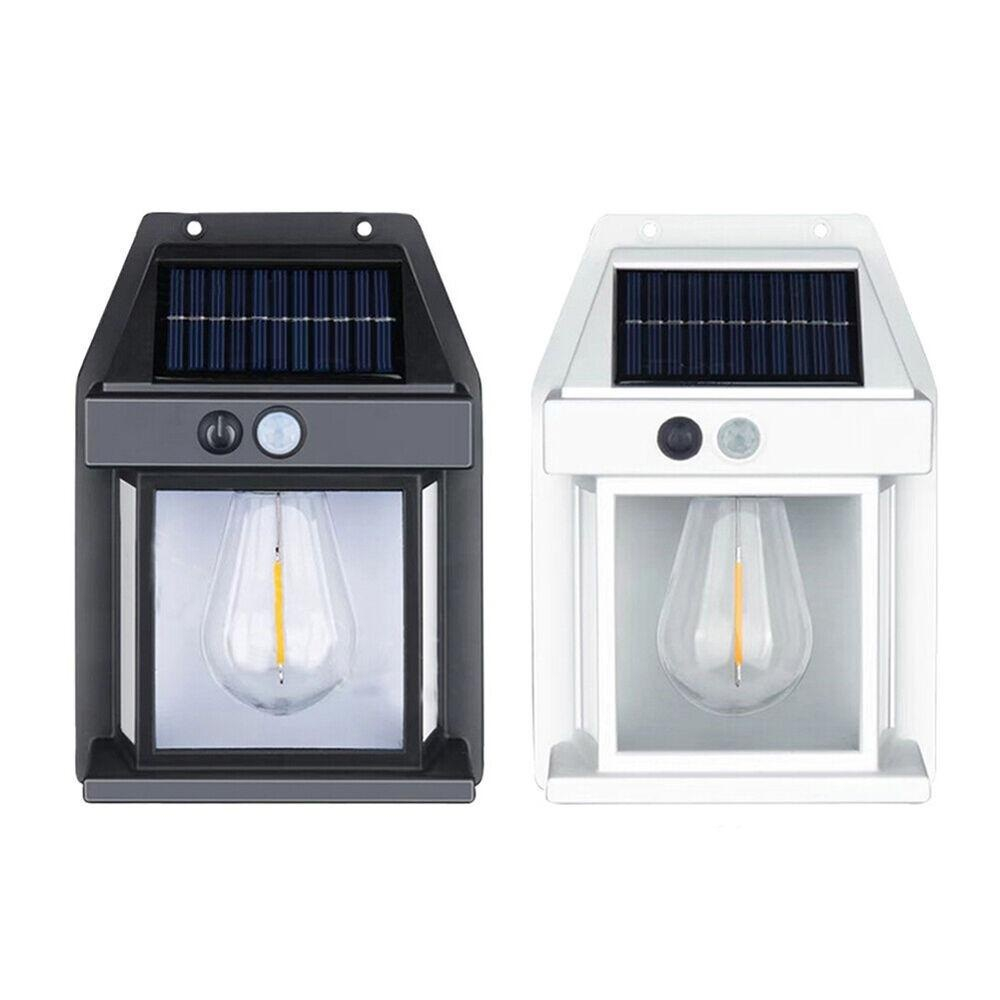 Đèn Sợi Tóc Vonfram Sử Dụng Năng Lượng Mặt Trời Treo Tường Ngoài Trời Chống Nước Siêu Bền