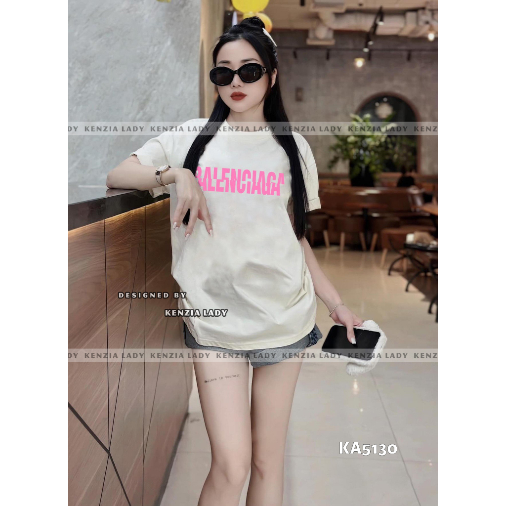 Áo Thun Nữ siêu cấp Form chuẩn Kenzia Lady- Áo Phông Cổ Tròn Tay Ngắn  Basic Cotton 100%  - KA5130