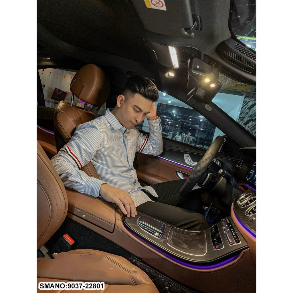 Áo sơ mi Thome nam nữ kẻ sọc 2 màu đứng form cực dễ phối đồ | BigBuy360 - bigbuy360.vn