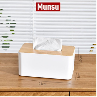 Hộp đựng giấy ăn, hộp đựng khăn giấy màu trắng sang trọng, hàng có sẵn f004