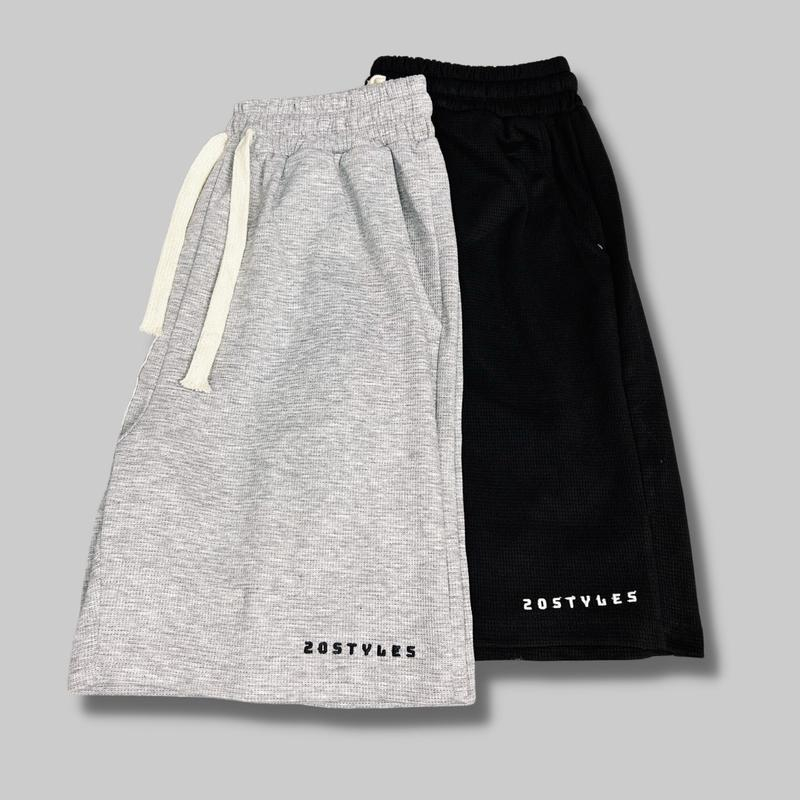 Quần Short thêu chữ 20Styles, Quần Short Unisex phong cách Hàn Quốc dễ phối đồ