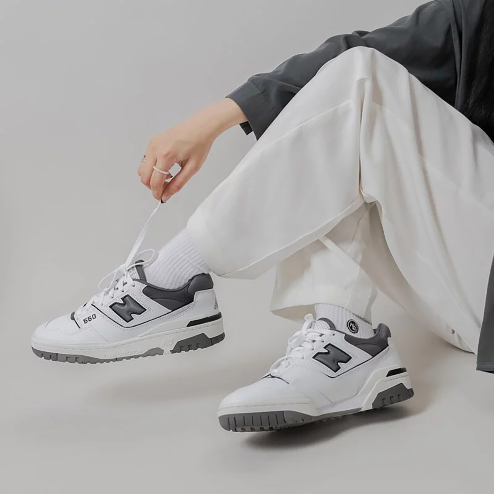 Giày New Balance 550 Chính Hãng 🔴SIMPLE SNEAKER🔴 Giày Sneaker NB 6 Màu Green Pink Grey