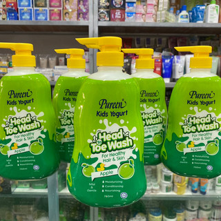 Sữa tắm gội toàn thân cho bé Pureen Kids Hương Táo 750ml