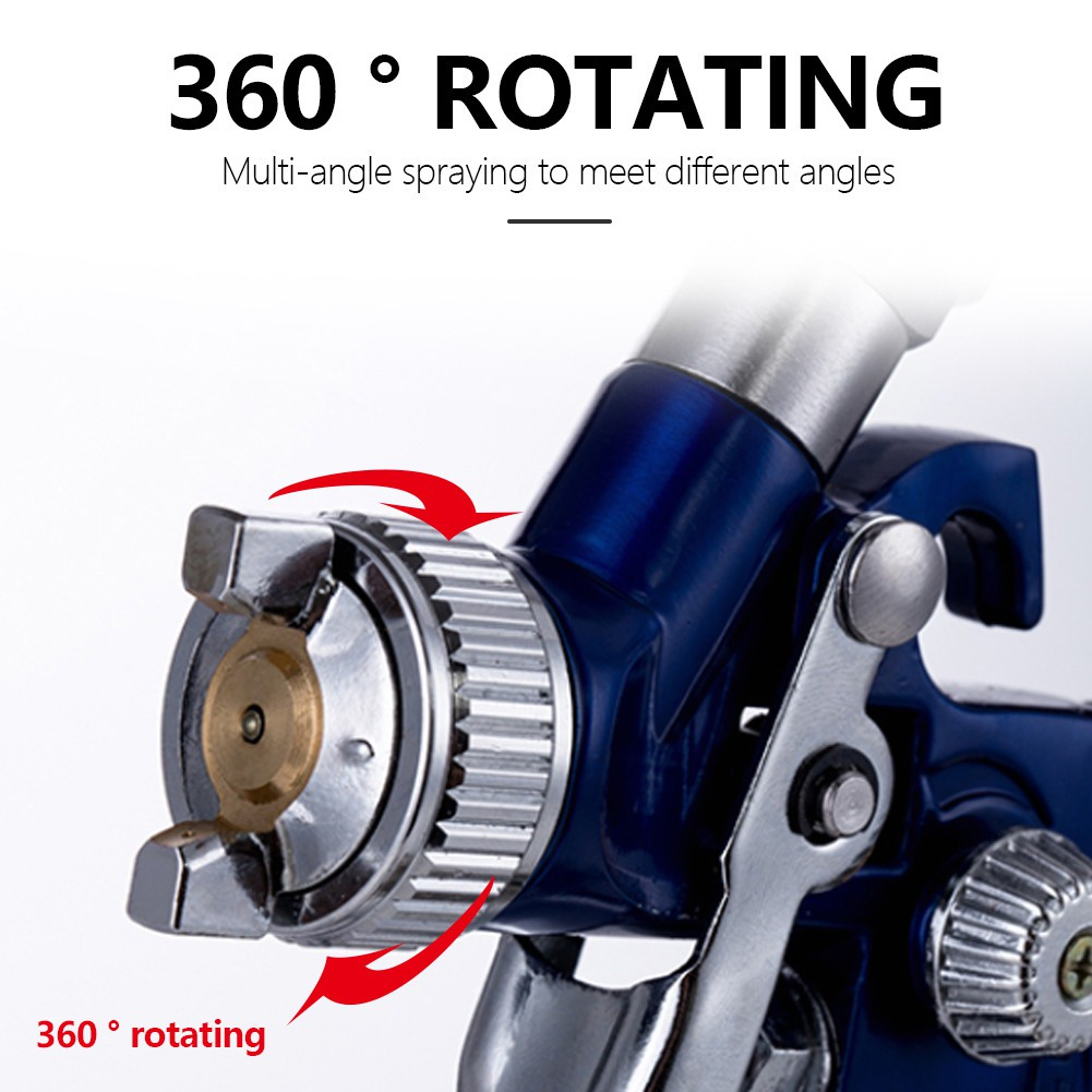 Súng Phun Sơn Xe Hơi Trọng Lực, Súng Phun Sơn Dầu Khí Nén 125L H-2000A 0.8/1.0mm