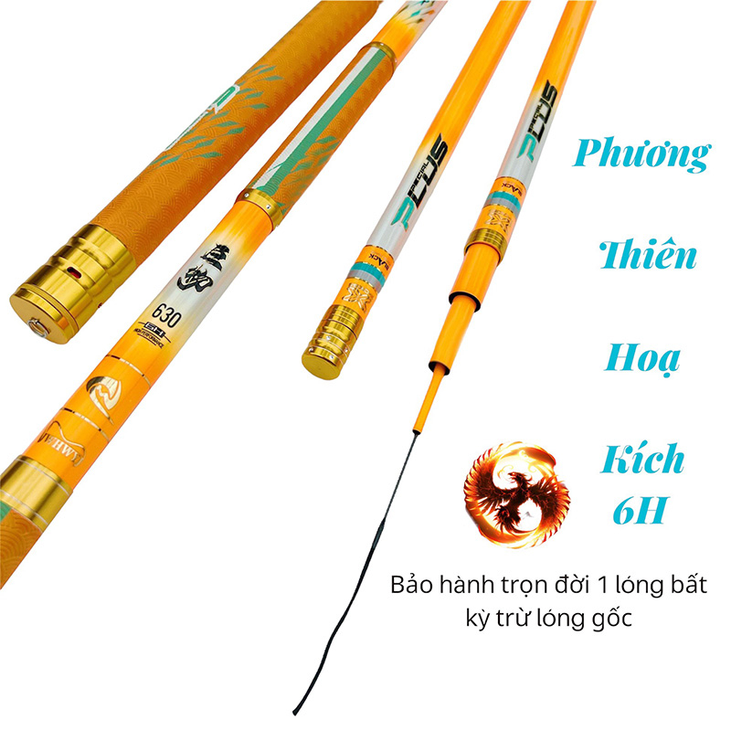 Cần Câu Tay Săn Hàng Phương Thiên Hoạ Kích 6H19 Tải Tĩnh 6kg5 Bảo Hành Trọn Đời Thay 1 Lóng Trong Miễn Phí Trừ Lóng Gốc