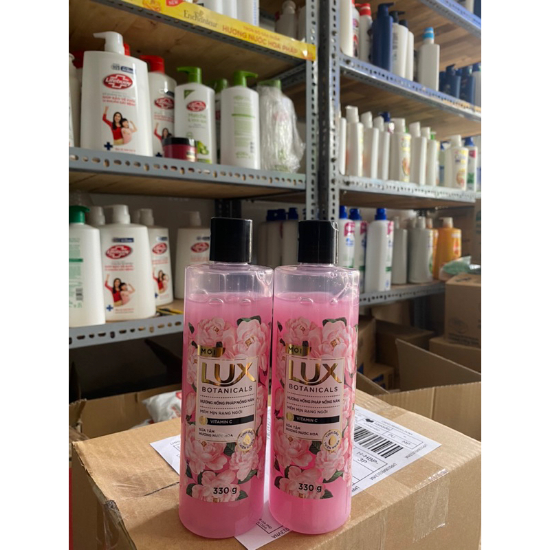 Combo 2c sữa tắm Lux 330g hương hoa hồng pháp quyến rũ