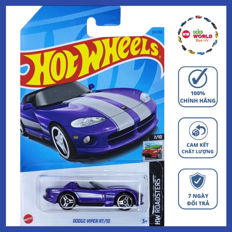 Xe mô hình Hot Wheels basic Dodge Viper RT/10 HKK11.