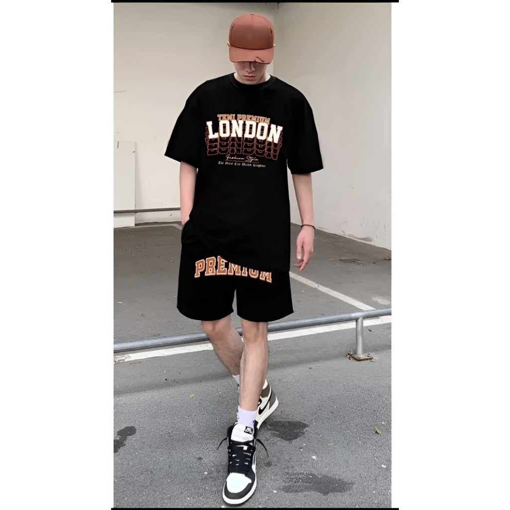 Bộ Quần Áo LON DON PREMIUM Form Rộng Unisex Cho Nam Nữ