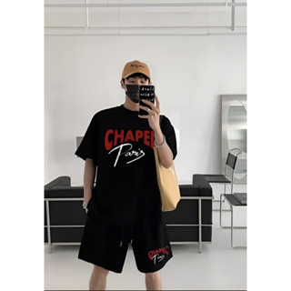 Bộ Quần Áo Thể Thao Nam Phối Chữ CHAPEL Paris Dáng Rộng