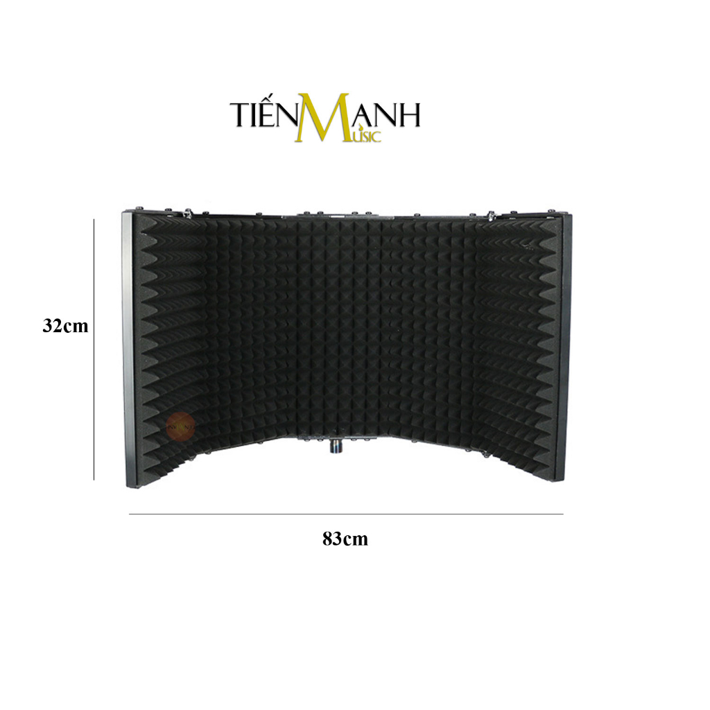 Màng Vách Chắn Tiêu Âm Cho Micro Phòng Thu Loại 5 Cánh Mic SIC-05 Vocal Booth Màn Tấm Khung Vành Chống Dội, Vang, Ồn
