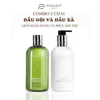Bộ đôi chăm sóc tóc gãy rụng, hư tổn: Dầu gội Pomelo Shampo 350ml + Dầu xả Daisy Conditioner 350ml