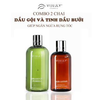 Bộ đôi giảm rụng tóc, kích mọc tóc dành cho da dầu: Dầu Gội Pomelo Shampo 350ml và Xịt Dưỡng Tóc Hair Lotion 150 ml
