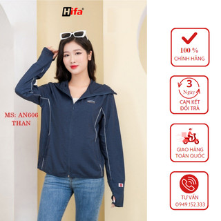 Áo chống nắng nữ đẹp , Áo khoác chống nắng chất cotton cao cấp dày dặn mũ liền, cản tia uv bảo vệ làm da  HIFA: NANG606