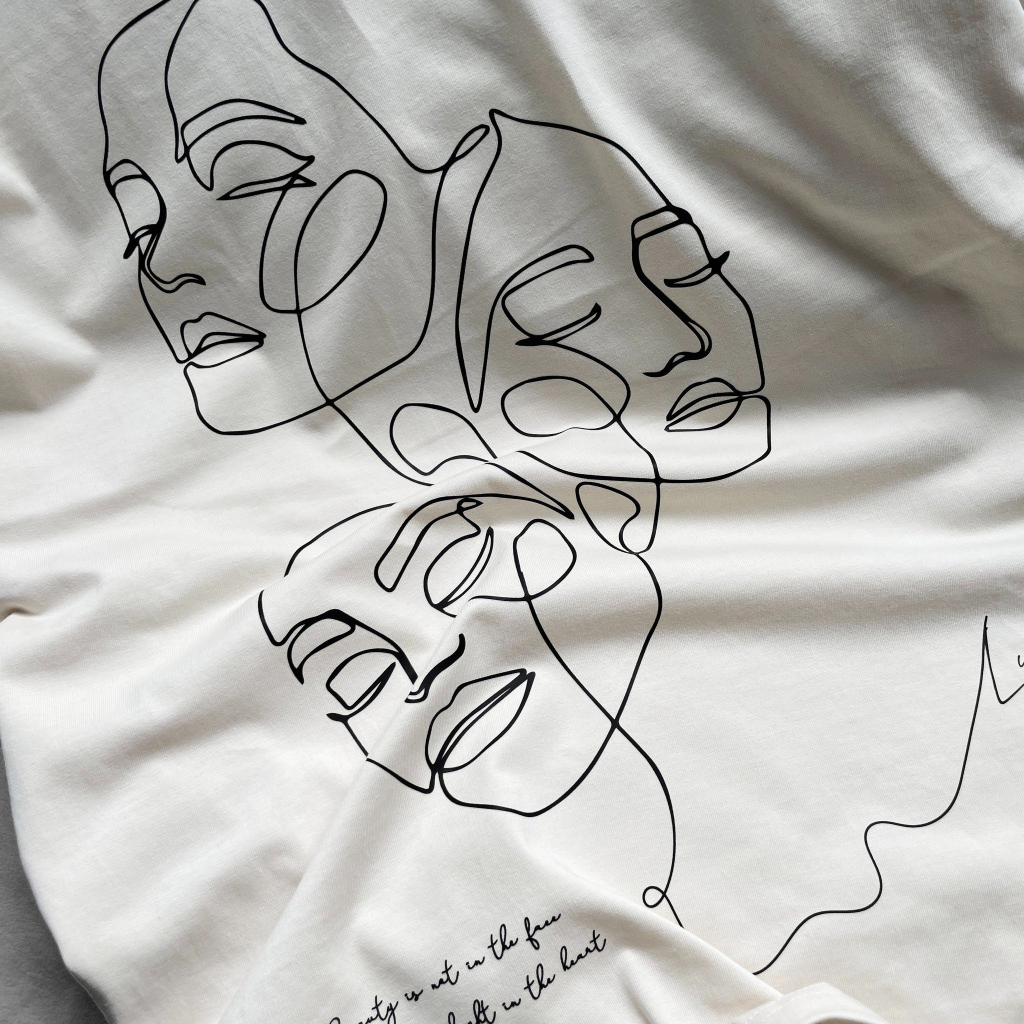 Áo thun Face Line Tee ,áo phông UNISEX nam nữ tay lỡ Oversize Local Brand - ATT372