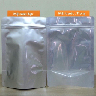 TÚI ZIP MẶT BẠC 100G (12x17)