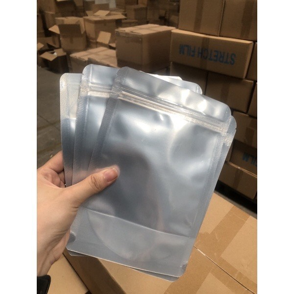 TÚI ZIP MẶT BẠC 100G (12x17)