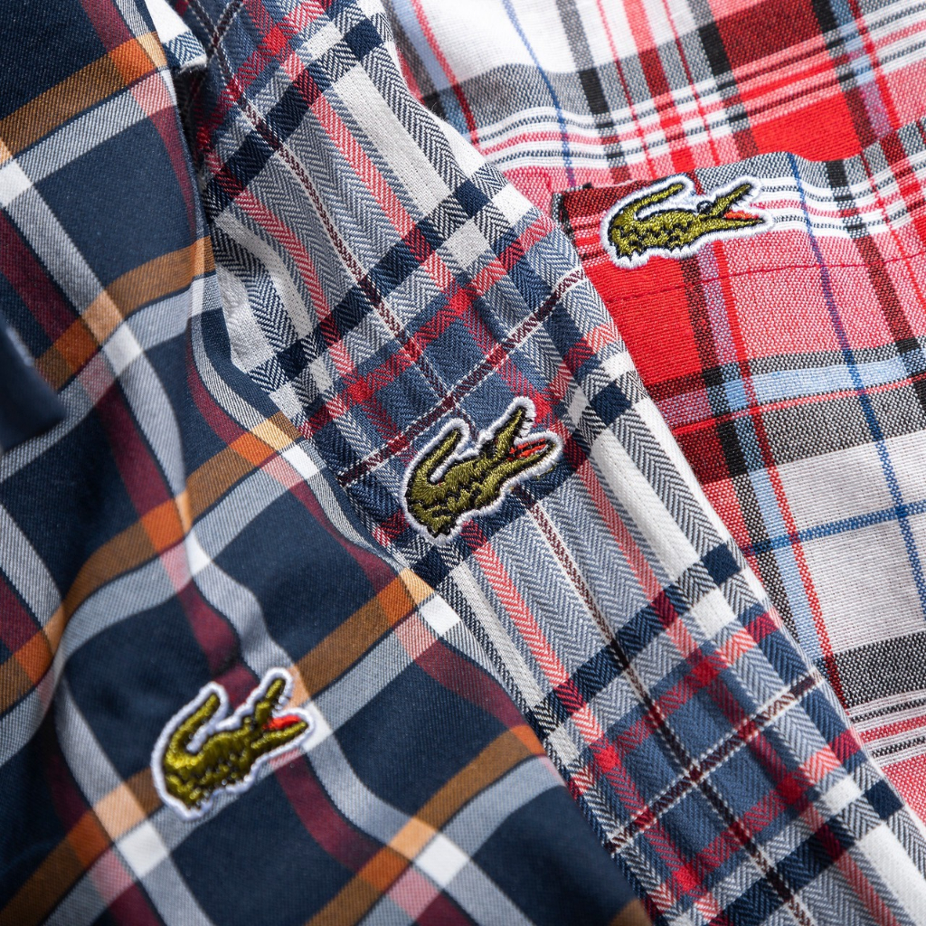 Sơ mi nam ngắn tay LC sọc đứng, vải oxford cao cấp, ít nhăn, giá rẻ - Đẳng cấp phái mạnh