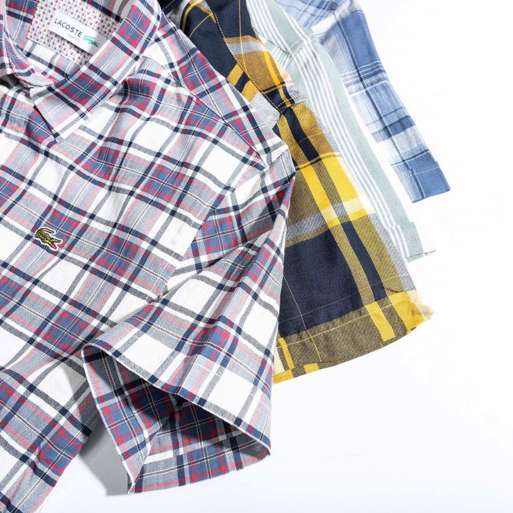 Sơ mi nam ngắn tay LC sọc đứng, vải oxford cao cấp, ít nhăn, giá rẻ - Đẳng cấp phái mạnh