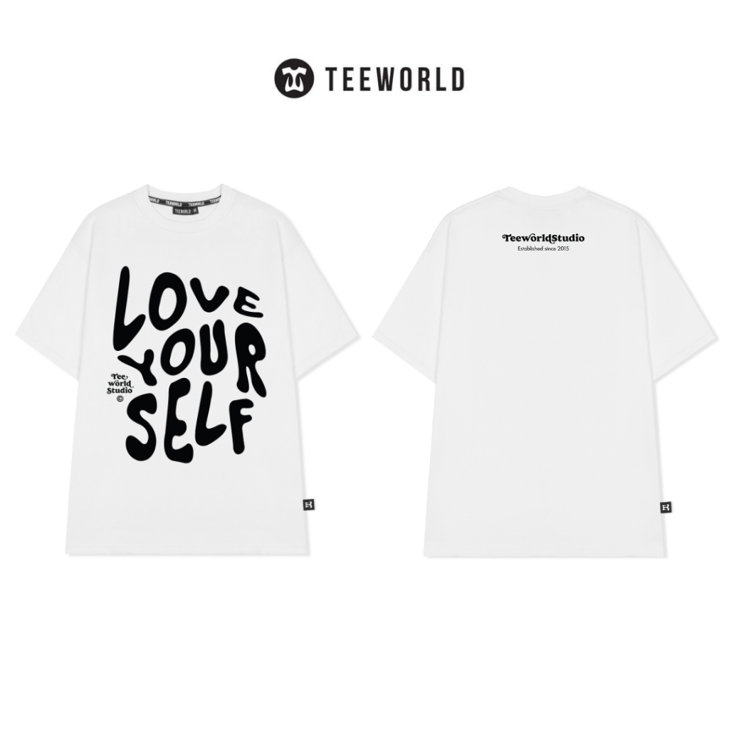[COMBO SALE] Túi Hologram + Áo Thun Local Brand Teeworld Love Yourself Premium T-shirt Nam Nữ Form Rộng Unisex