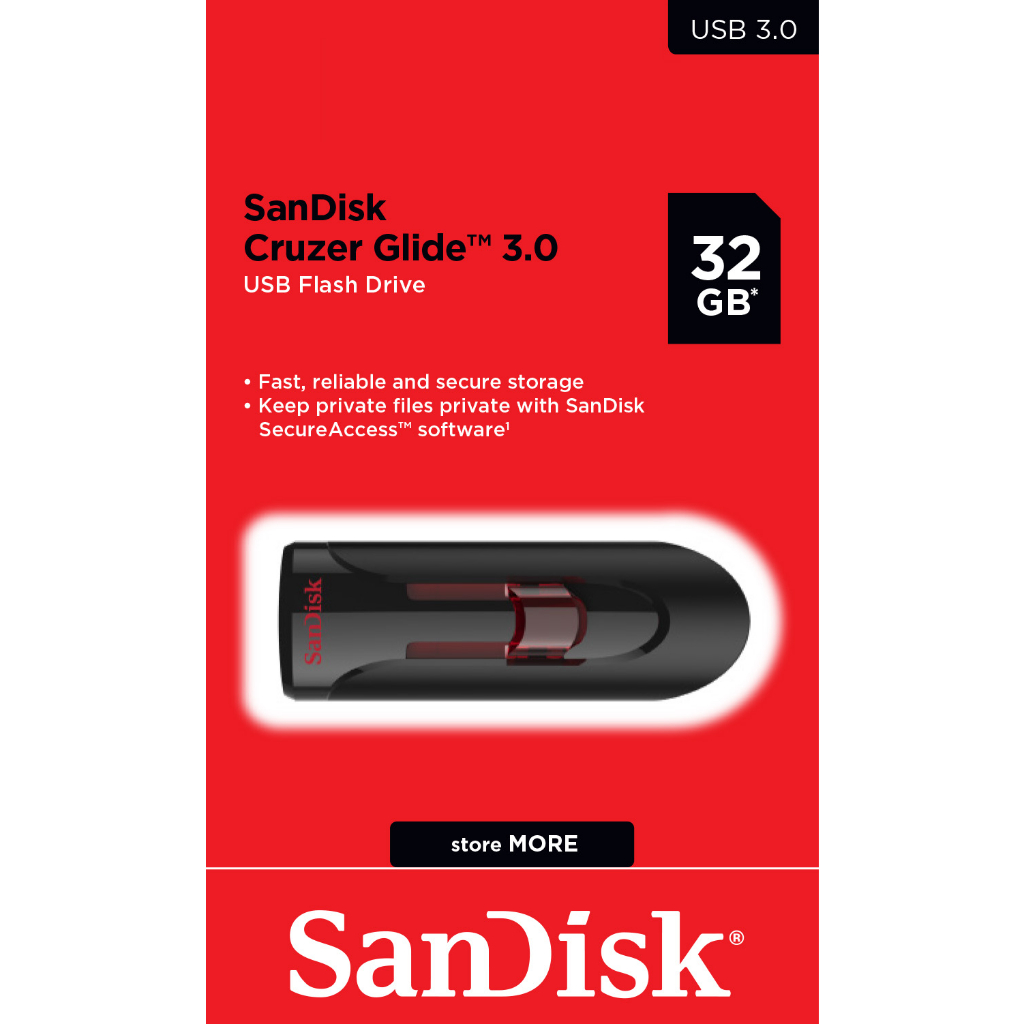 USB 3.0 SanDisk Cruzer Glide CZ600 32GB tốc độ cao upto 100MB/s