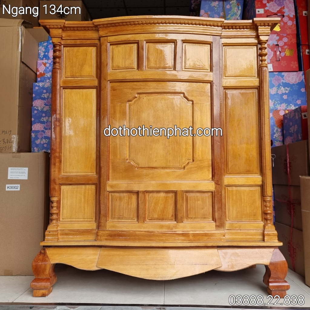 TỦ THỜ GỖ TRÀM TRƠN MẪU MỚI RẤT ĐẸP NHIỀU KÍCH THƯỚC