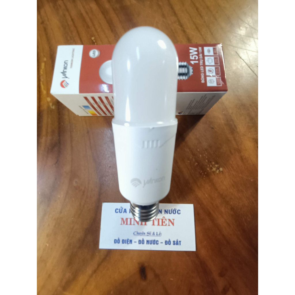 Đèn LED trụ nhôm nhựa thân dài 9W, 15W ánh sáng trắng thương hiệu YANKON