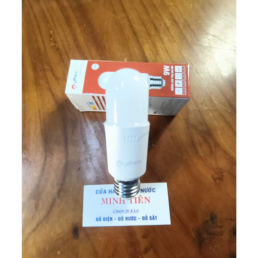 Đèn LED trụ nhôm nhựa thân dài 9W, 15W ánh sáng trắng thương hiệu YANKON