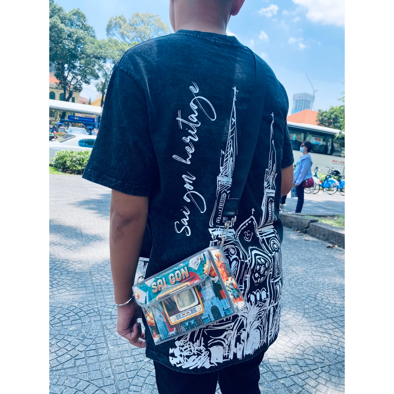 Túi Sài Gòn Túi Thiết Kế Phong Cách retro, Túi Đeo Chéo Nam Nữ