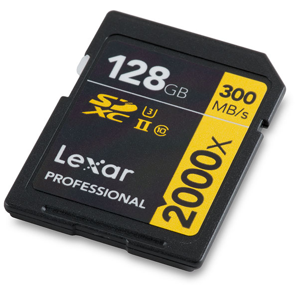 Thẻ nhớ SDHC /SDXC UHS-II Lexar Professional 2000x GOLD Series - 64GB/ 128GB/ 256GB, chất lượng 8K, tốc độ đọc 300Mb/s