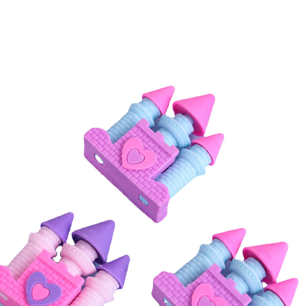 Gôm tẩy bút chì hình lâu đài đáng yêu